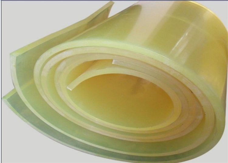 Blue 100% Polyether Polyurethane Pu Rubber Sheet 500mm ~1000mm Width