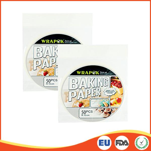 Quality Round Silicone Paper Sheets For Cooking / Baking , Professional Parchment Paper Sheets for sale