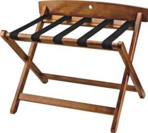 China Original Wood Color Suitcase Luggage Holder For Room 5 black straps wholesale