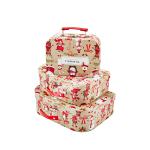 Eco Friendly Cardboard Suitcase Box With Handle For Christmas Gift Packaging