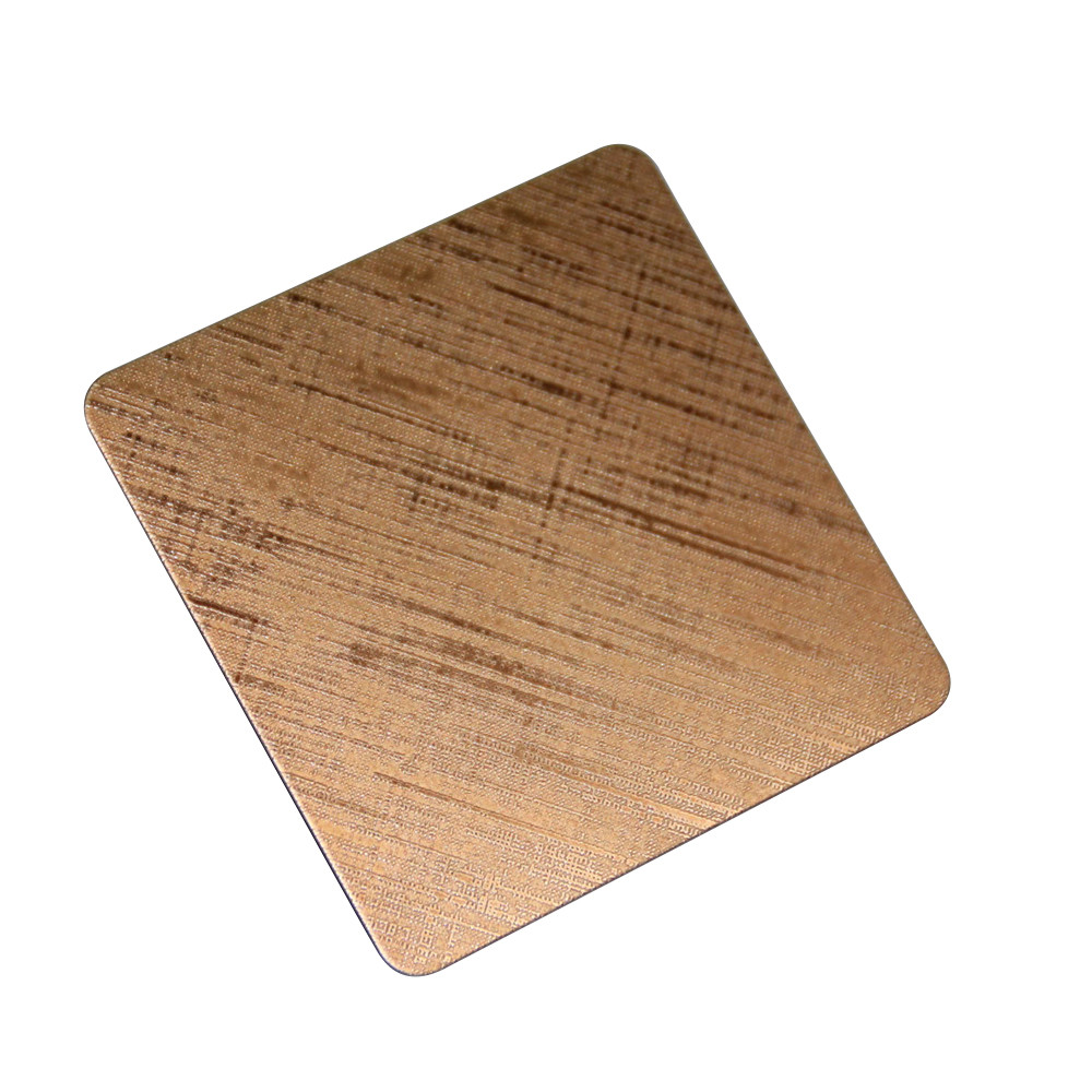 Gold Color SUS304 Stainless Steel Sheet Etching Decorative Home