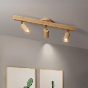China Wood Led Ceiling Lamp With Spot Lights For Living Room Bedroom Corridor Home track lighting(WH-WA-46) wholesale
