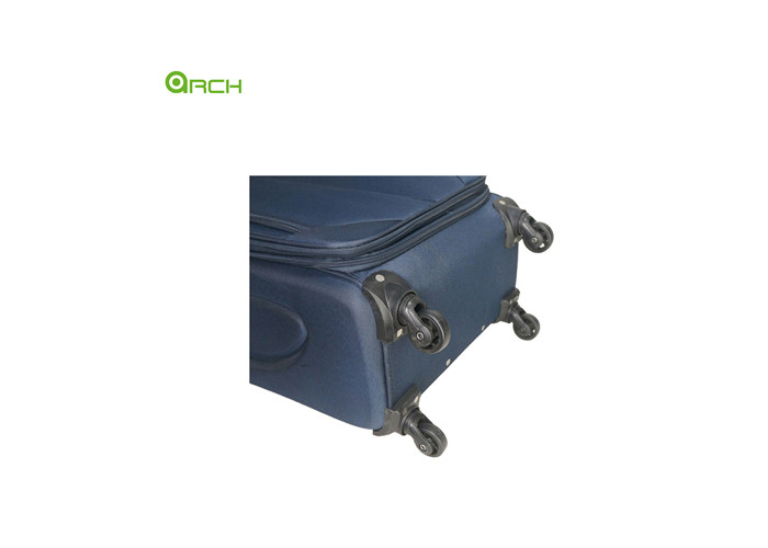 Expandable Trolley Luggage with Spinner Wheels and Two Big Pockets
