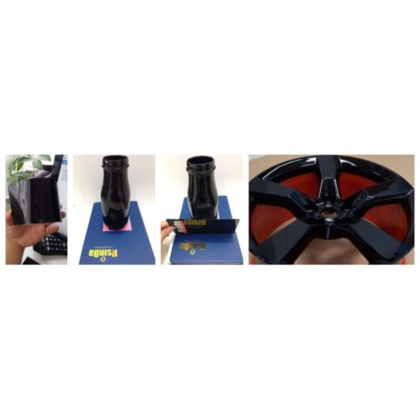 Epoxy Polyester Thermoset Powder Coating Smooth Surface Black Mirror Effect