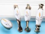 Cabinet Porcelain Handles And Knobs Zinc Dresser Handles Pattern Ceramic