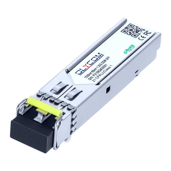 OEM Fiber Mode Single Mode 1.25G SFP Transceiver SM Duplex 1550nm 80Km LC SFP