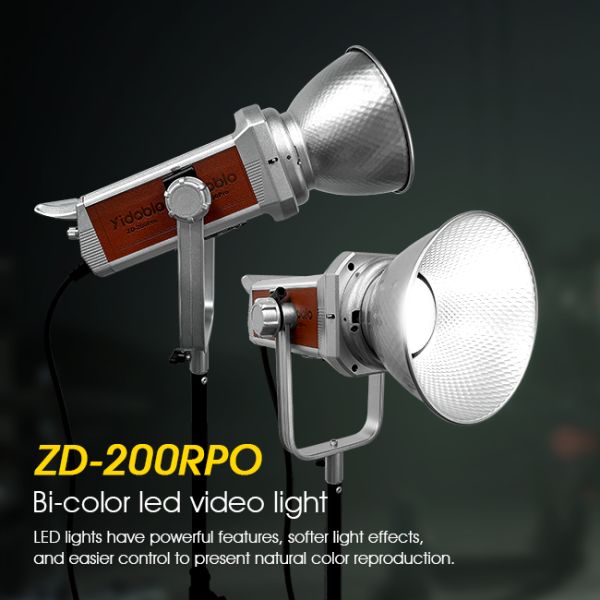Brown 200w portable LED photography lighting 2700K-7500K suitable for studio shooting makeup fill light