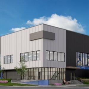 China Customized Prefabricated Steel Commercial Building With Floor Deck And Concrete Foundation wholesale