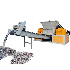 China Industrial Metal Recycling Machine Double Shaft Shredder for Iron Aluminum Scrap wholesale