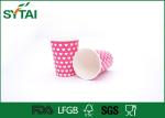 Peach Various Size Hot Drink Paper Cups , Coffee To Go Cups Pink Color