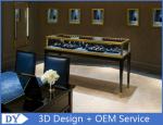 Simple Nice Black Color Jewelry Counter Display With Cabinets