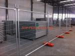 Temporary Chain Link Fence Post Base / Temporary Steel Fencing Industrial Style