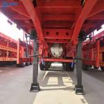CIMC 3 Axle 60 Ton 1100R20 Tire Flatbed Semi Trailer