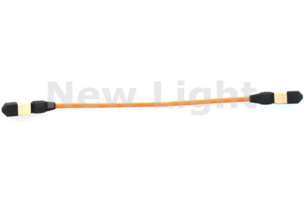 MPO MPO Fiber Optic Patch Cord , 50 / 125um OM2 Fiber Optic Cable For CATV