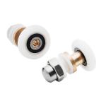19-27MM Diameter Sliding Glass Shower Door Hardware Rollers Nylon / Brass