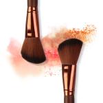 lWholesale Brown Color Makeup Brushes Fan Brush Best Make up Brushes