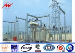 Outdoor Polygonal Metal Utility Poles 12m 10kn Galvanized Steel Pole