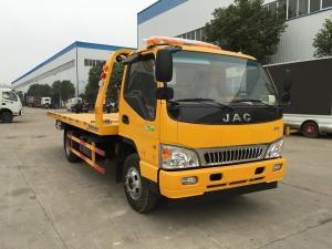 China Small Road JAC 6 Wheel Flatbed Recovery Tow Truck 4 Ton For Towing Broken Cars wholesale