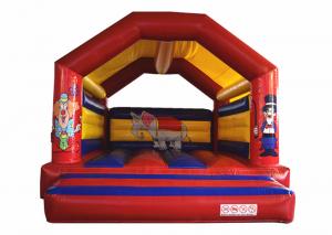 China Clown circus themed inflatable bouncer elephant inflatable bouncer jumping square inflatable clown bouncer on sale