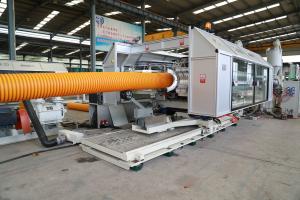 China Plastic Sewage Drainage Corrugated Pipe Manufacturing Process Adopts Single screw extruder wholesale