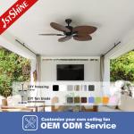 Home Hotel Office 52 Inch 100% Copper Motor 3 ABS Blades Ceiling Fan Lamp with