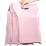 Wholesale OEM custom pink color own logo printed mailing bags shipping poly