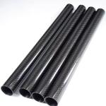 35mm O.D. 33mm I.D. 35x33x500mm 35mm 3K Roll Wrapped 100% Pure Round Carbon