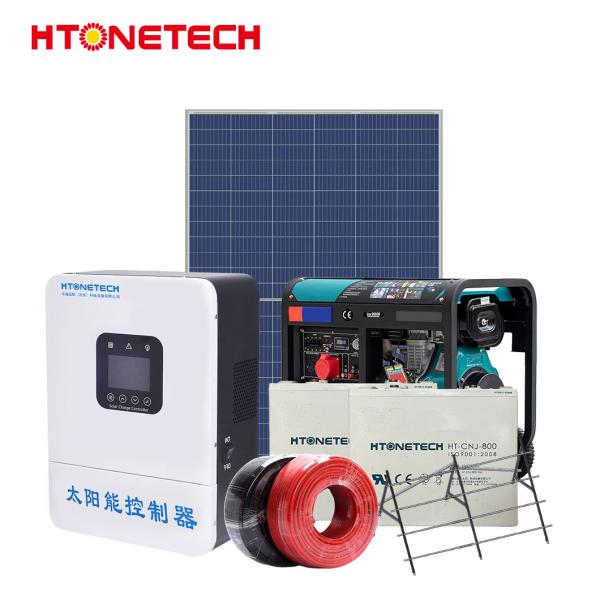 Mono B Grade Grid Connected Solar System With Horizontal Axis Wind Turbine Generator