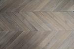 Smoked & White Oiled Oak Chevron Engineered Wood Flooring