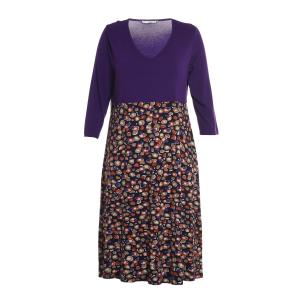 China Cotton And Chiffon Women'S Plus Size Casual Long Dresses For Spring Autumn wholesale