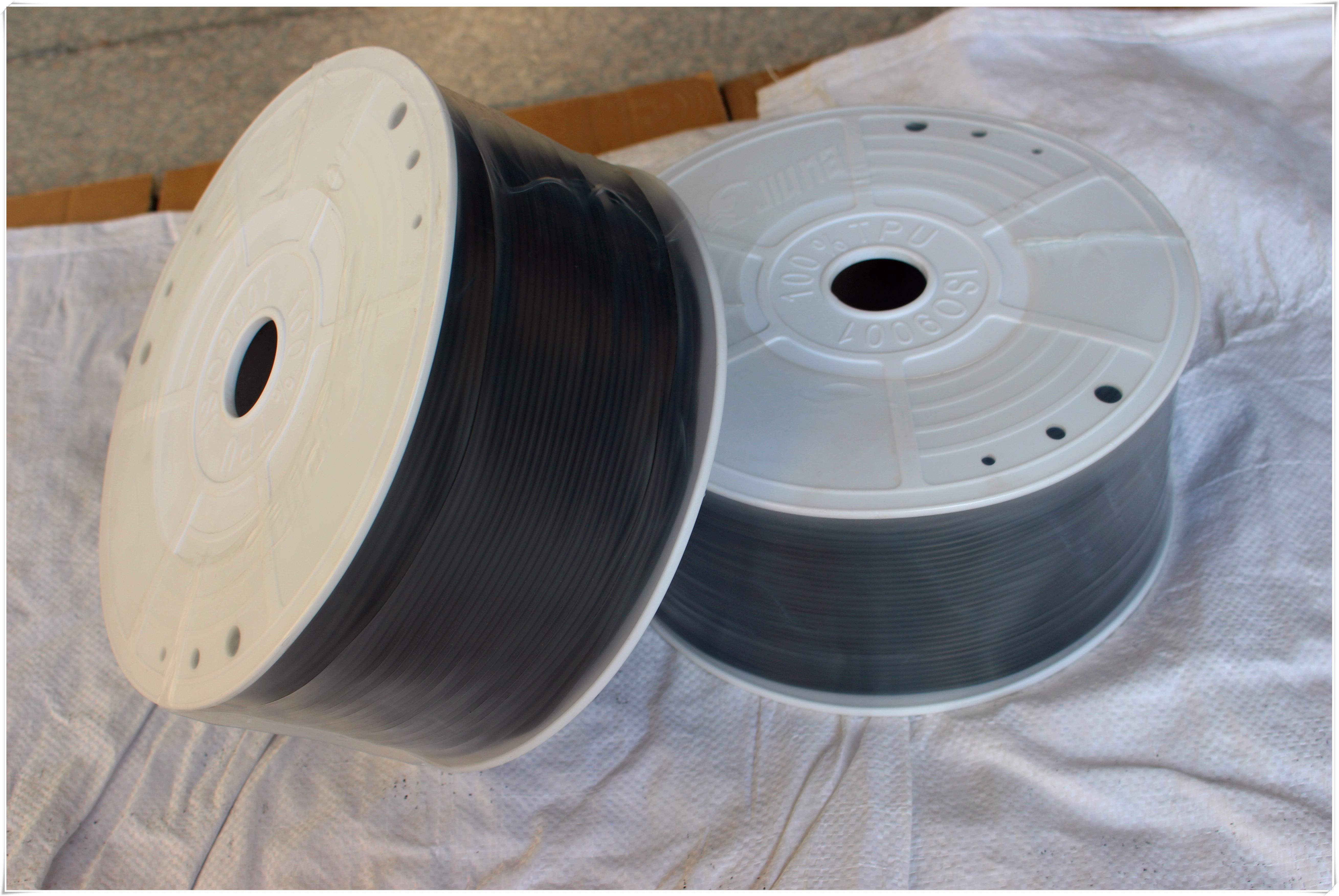 Black Anti - Static Polyurethane Round Belt For Conveyor Belting
