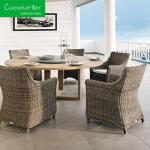 Modern Outdoor Furniture Patio Rattan Armchair Wicker Dining Chair with
