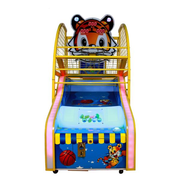 1 - 2 Players Basketball Shooting Arcade Machine , 120kg Indoor Basketball