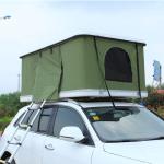 Breathable Canvas Outdoor Sport Tent , Travel Roof Bed Outdoor Hard Shell Car