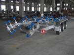 Heavy Duty Galvanized Boat Trailer For Rib Boats , 960 cm Dual Axle Boat Trailer