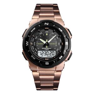 China Men's dual-display analog and digital wrist watch for men waterproof casual wrist watch 1370 wholesale