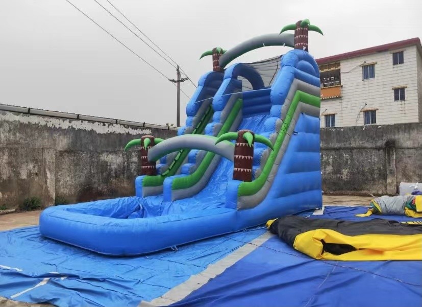 0.55mm PVC Outdoor Inflatable Bouncer Slide Combo Blow Up Bouncy Castle
