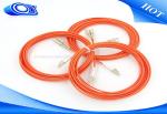 Orange cable OM2 fiber optical cables 50 / 125 Multimode , Fiber Optic LC - SC