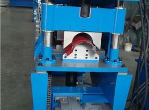 China 20 Roller Stations Roof Ridge Cap Roll Forming Machine Forming Speed 15m Per Minute wholesale
