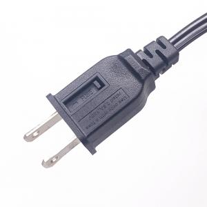 China 18AWG US Power Cord , NEMA 1-15P 2.5 Amp Fuse Plug AC Power Supply Cord wholesale