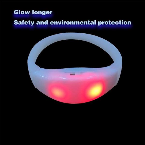 Party supplies remote control led light bracelet lumineux led flashing wristband