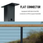 Weldless Cable Railing Post 36"x2"x2" Level Deck Stair Post Cable Handrail Post
