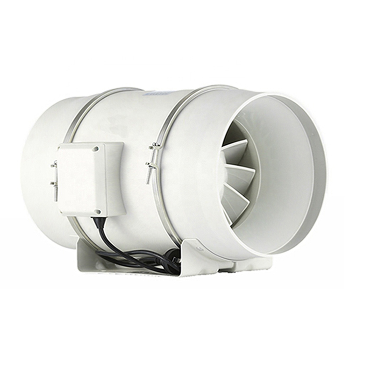 Hydroponic Growing Systems Hf Inline Extractor Fan with Controlled Design in Black