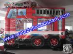 Giant Funny Firetruck Inflatable Bouncy Castle Jumper House