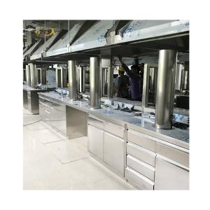 China Silver Stainless Steel Lab Bench For Easy Cleaning High Durability wholesale