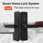 Tuya APP Door Lock Smart Fingerprint Door Lock For Bedroom