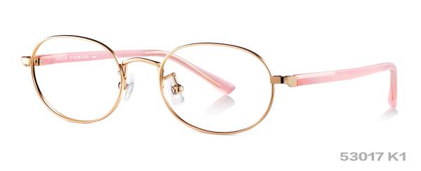 PARIM Round Kids Eyeglass White Rose Gold Mental Optical Frames Prescription
