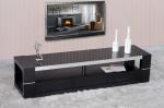 Wood Living Room Furniture,White,Black High Glossy Coffee Table,End Table