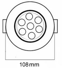 High Power 7W LED Ceiling Light with CE and RoHS