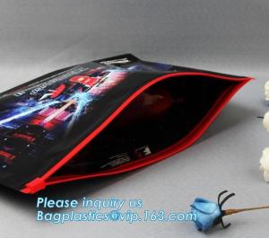 China Trim PVC Cosmetic Bag Waterproof Slider Gusset Zipper Makeup Case Pouch Holographic wholesale